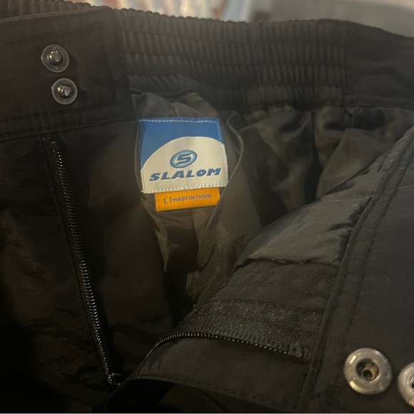 Slalom Black Ski/Snowboard Pants - Picture 3 of 4